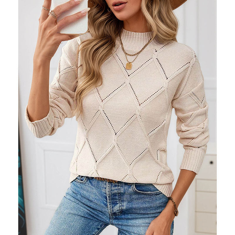 Femmes Col d'équipage Pull-over Top