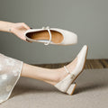 Chaussures Femmes Chunky au talon carré Mary Jane