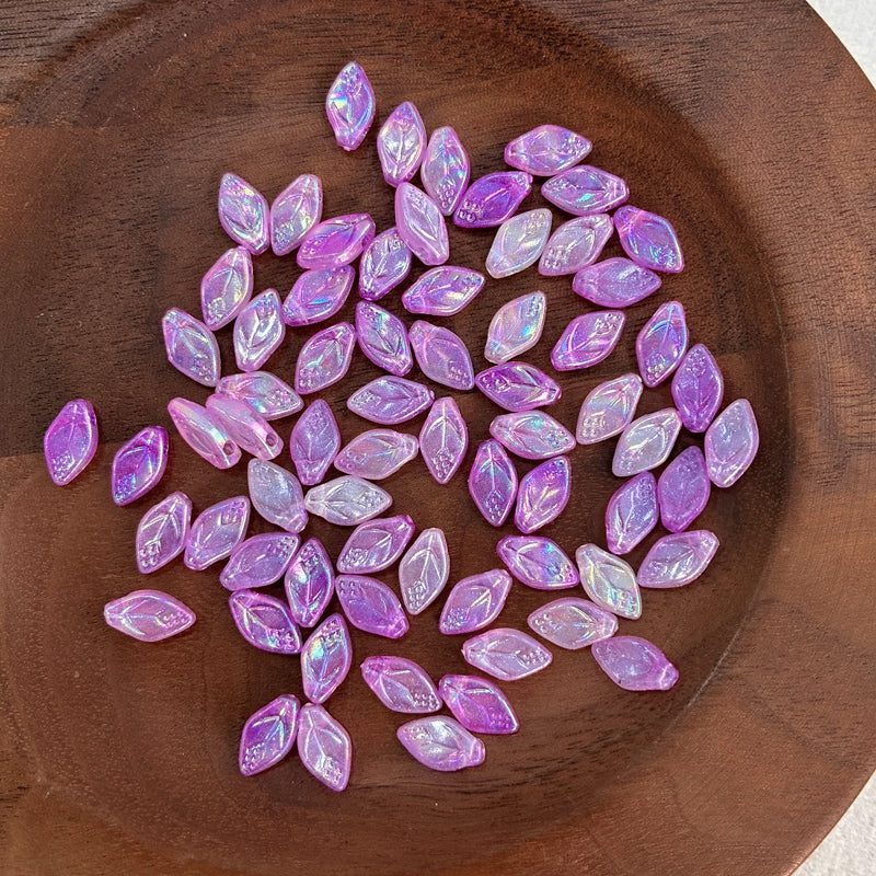 Perles lisses en acrylique bitones foncées