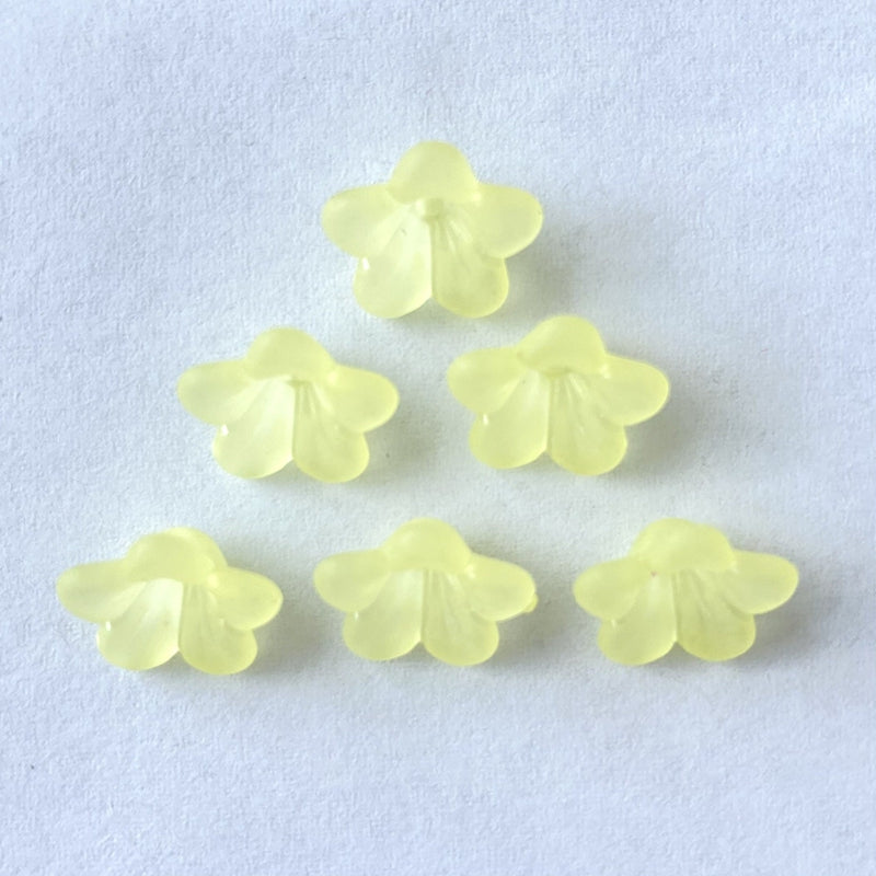 Perles 5-Petal Acrylique Matte