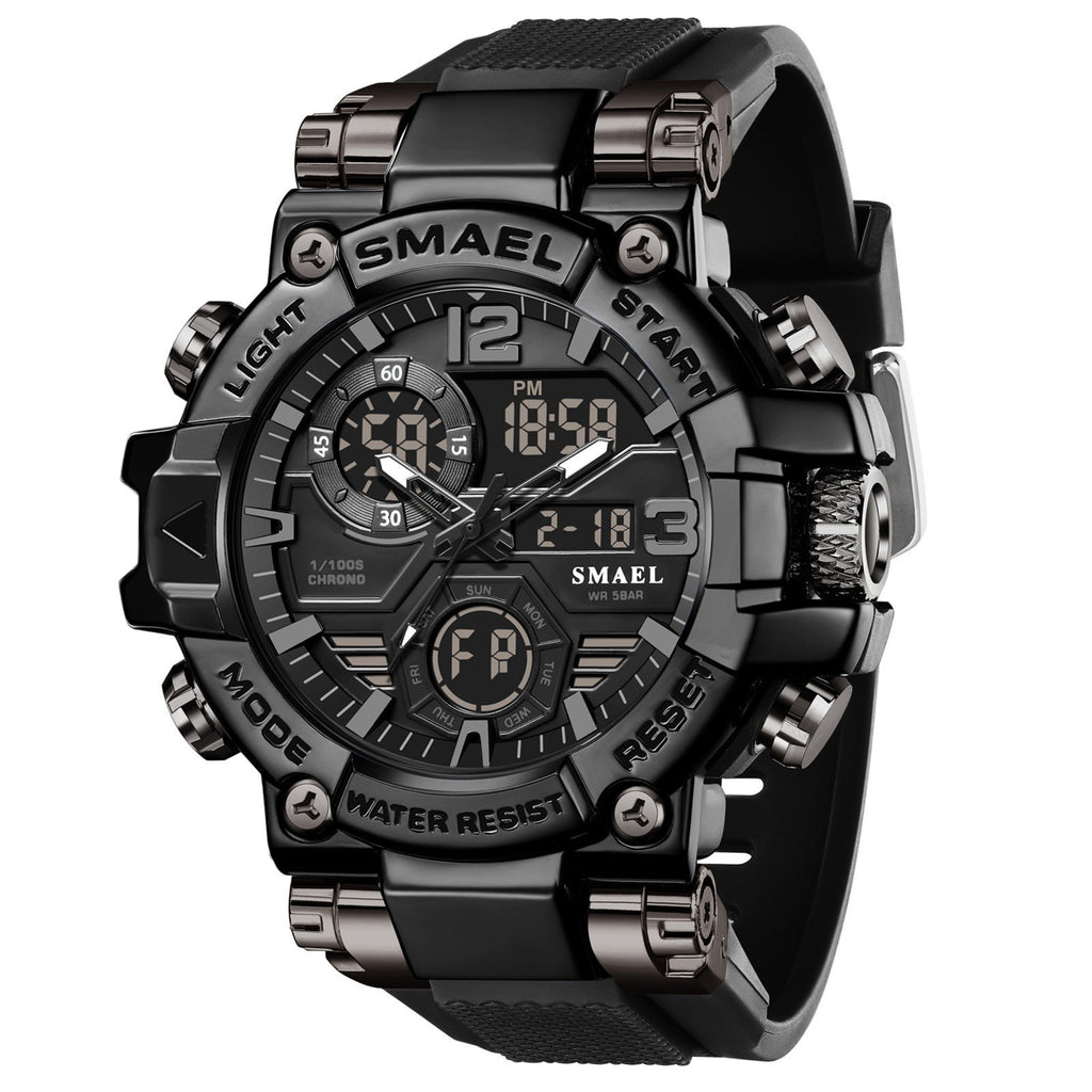 Homme Alliage Multicolore Multi-Function Dual-Display Sports Watch