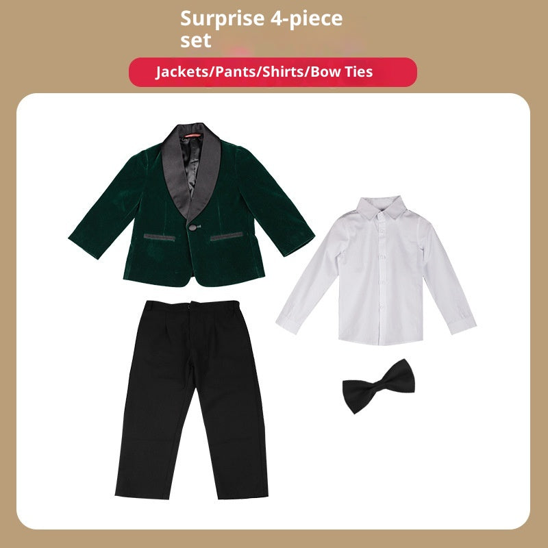 Costume pour enfants Robe de fête pour fille de fleur de garçon coréen