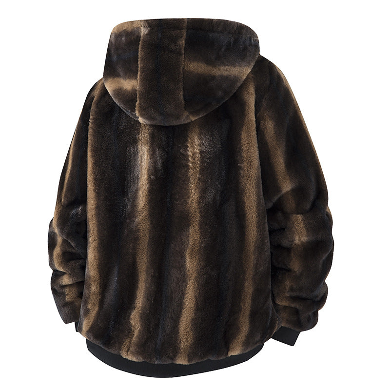 Manteau de cardigan à capuche à capuche à l'hiver