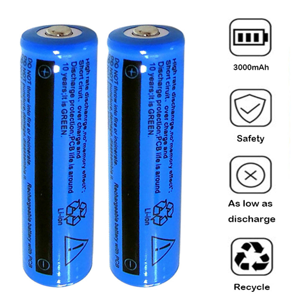 Chargeur USB Li-ion 3000mAh 3.7V Lithium rechargeable 18650 Batteries au lithium Charg