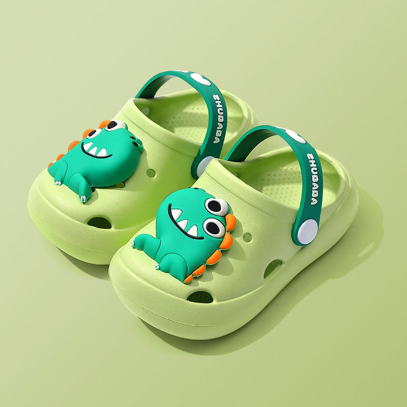 Pantoufles pour enfants Summer Cartoon Baby Soft Bottom Hole Chaussures Garçons et Filles Fermé orteil S