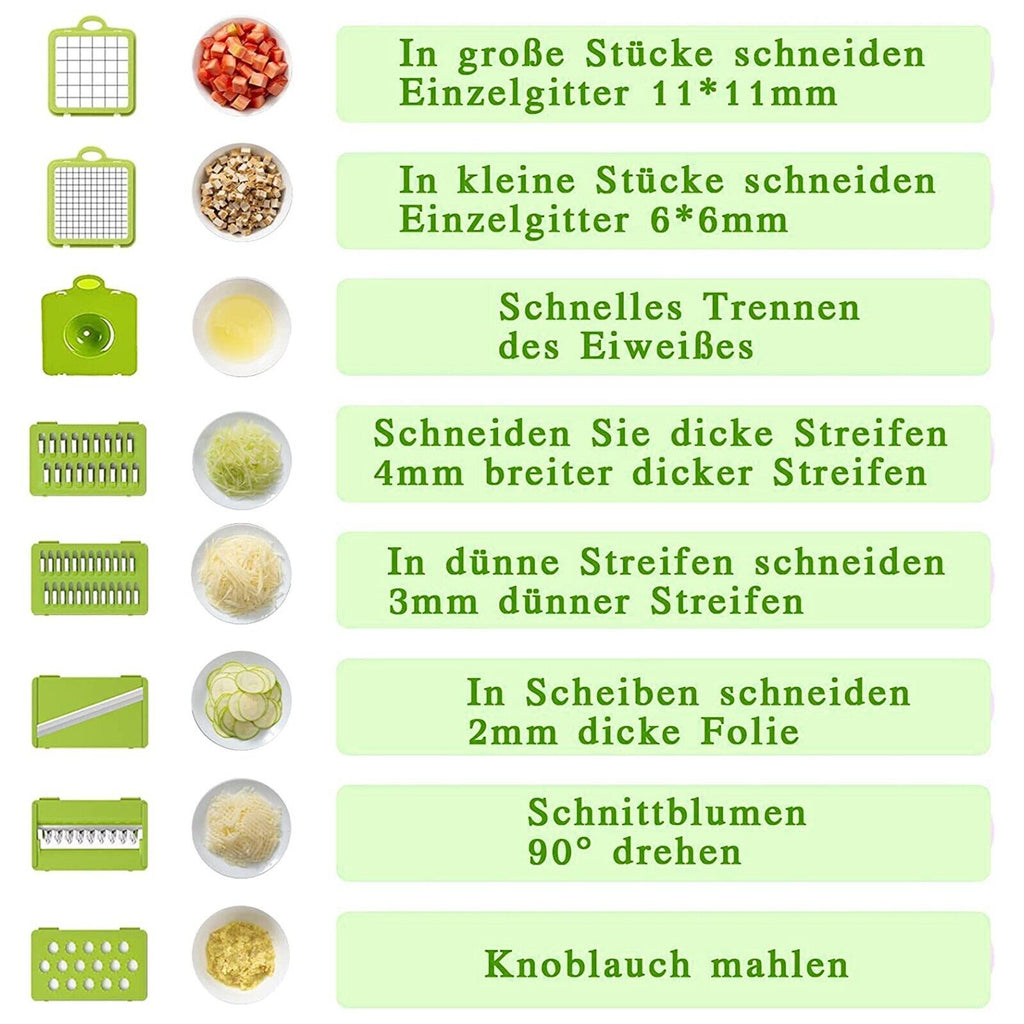 16 Dans 1 coupe de légumes
