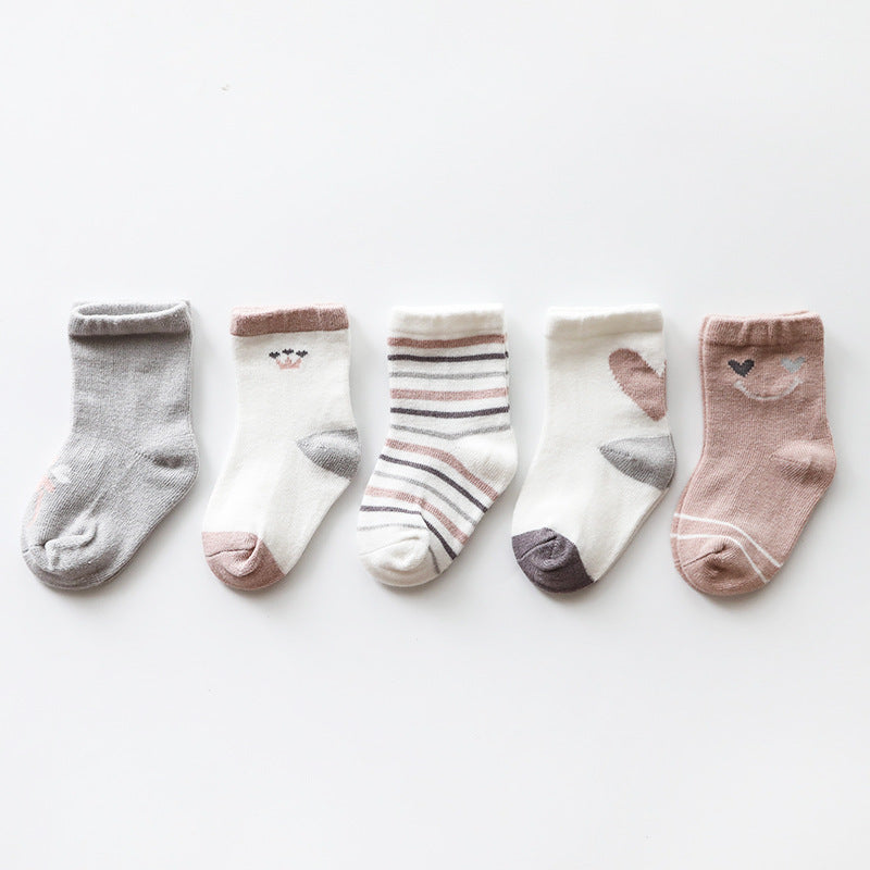 Chaussettes pour enfants en coton peigné