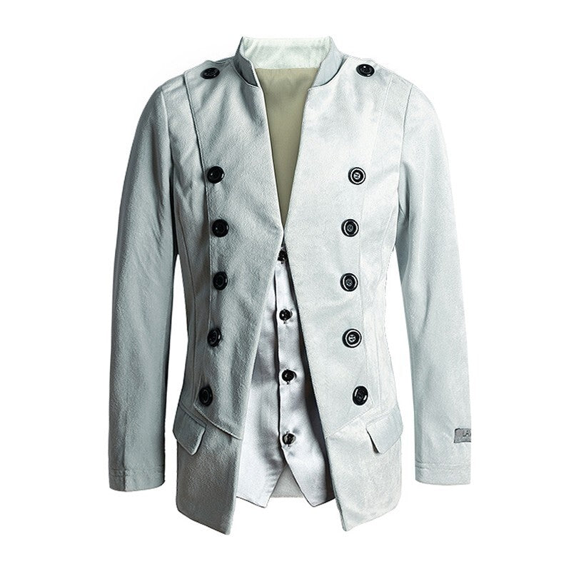 Garçons Faux Veste de soirée à deux pièces Veste de soirée Coupe mince Velvet Blazer 3-14Y