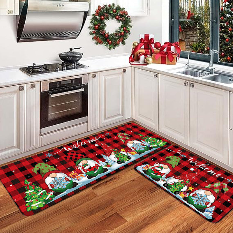 Tapis de porte décoratif de Noël festive