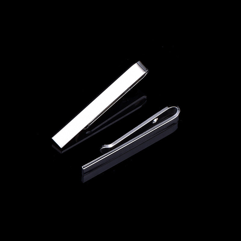 Clip en argent doré simple pour homme
