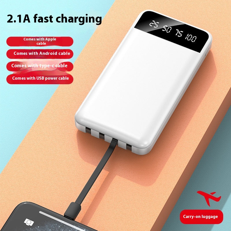Fast charging with Power Bank 20000 MA cable large capacity mobile power supply