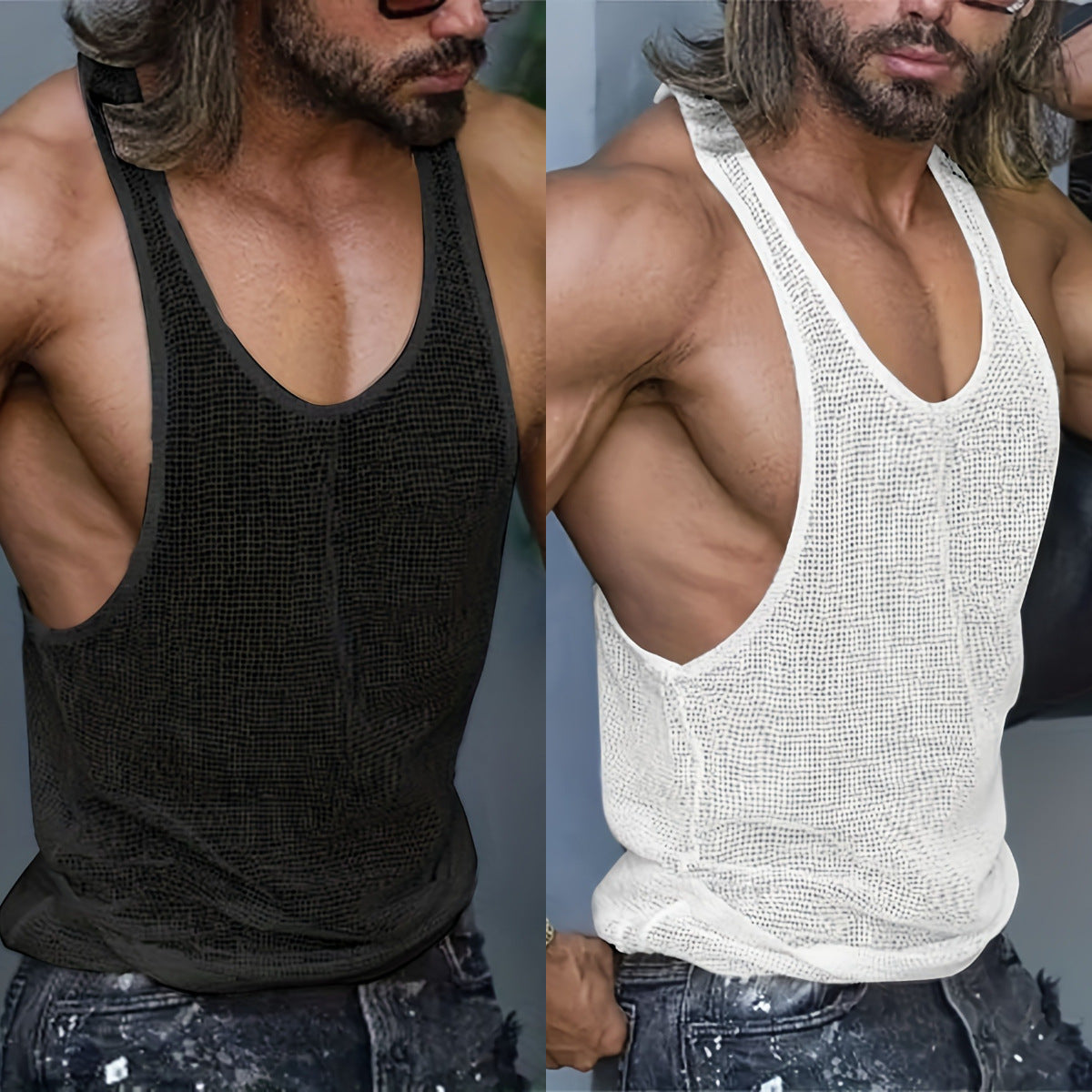 Chemise de bas de couleur solide porter un Veste en forme de I tricoté casual