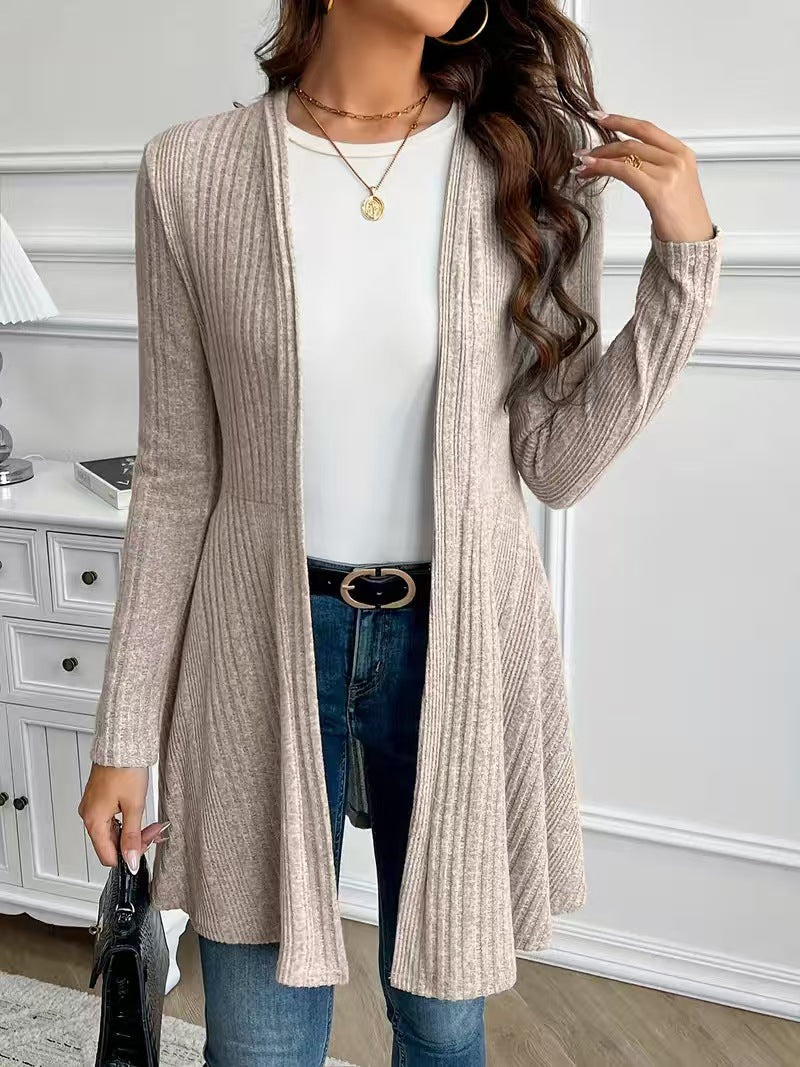 Cardigan brossé pour porter des vêtements de dessus