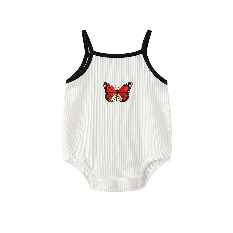 Maillot de saut Vêtements pour bébés Coton Sans manches Vêtements pour nouveau-nés Onesie