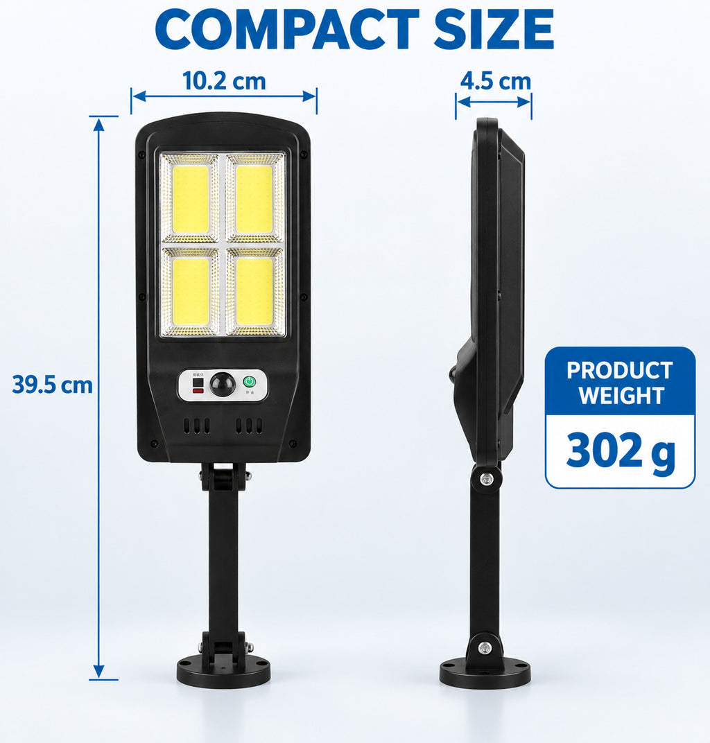 Solar Powered Rechargeable Motion Sensor Waterproof LED lampe de travail 30W 1500mAh pour W756 4
