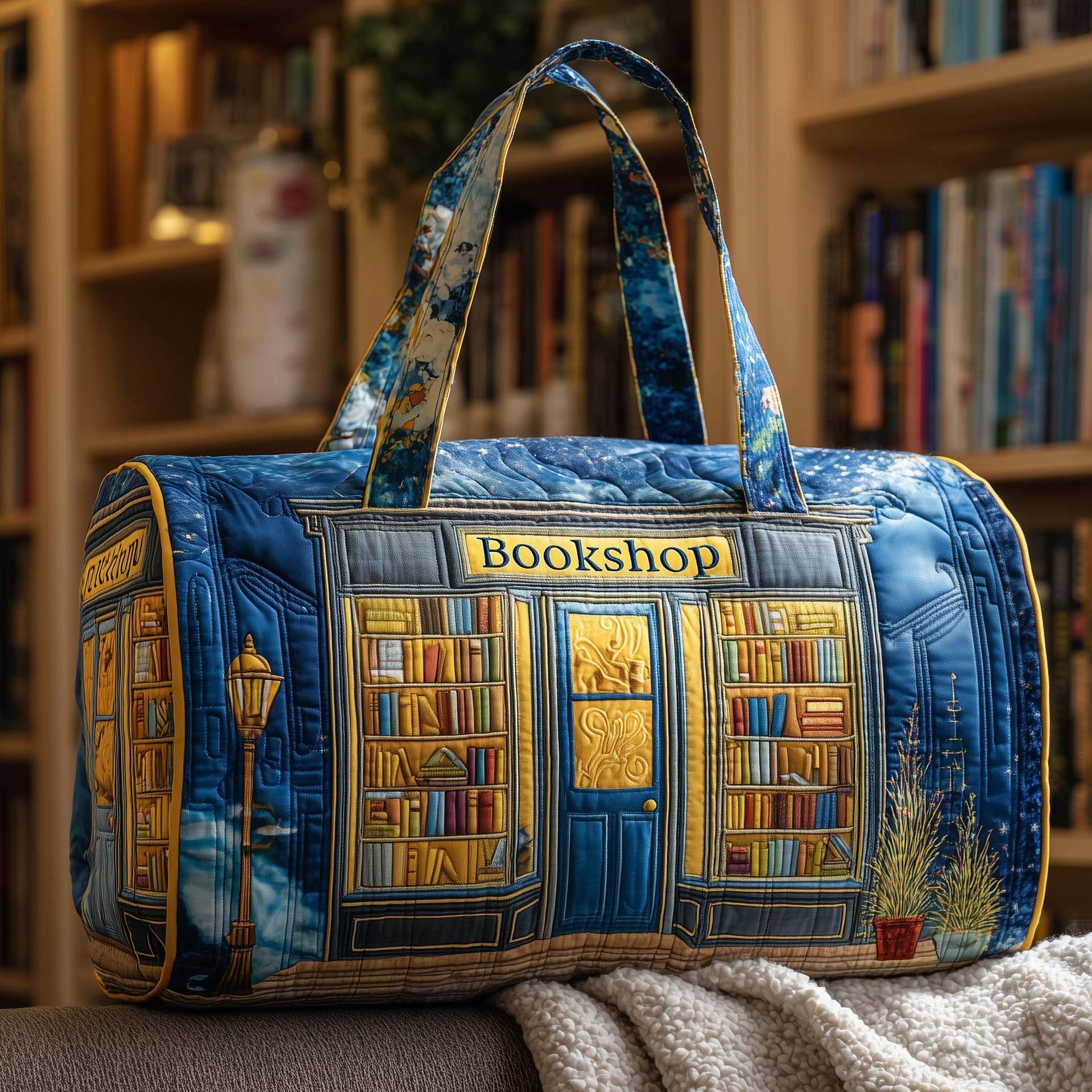 Série Bookwind Short-Distance Handheld Brodery matelassé sac de voyage multi-fonctionnel