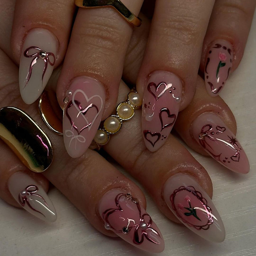 Les femmes artisanales Casual Flower Nail Art