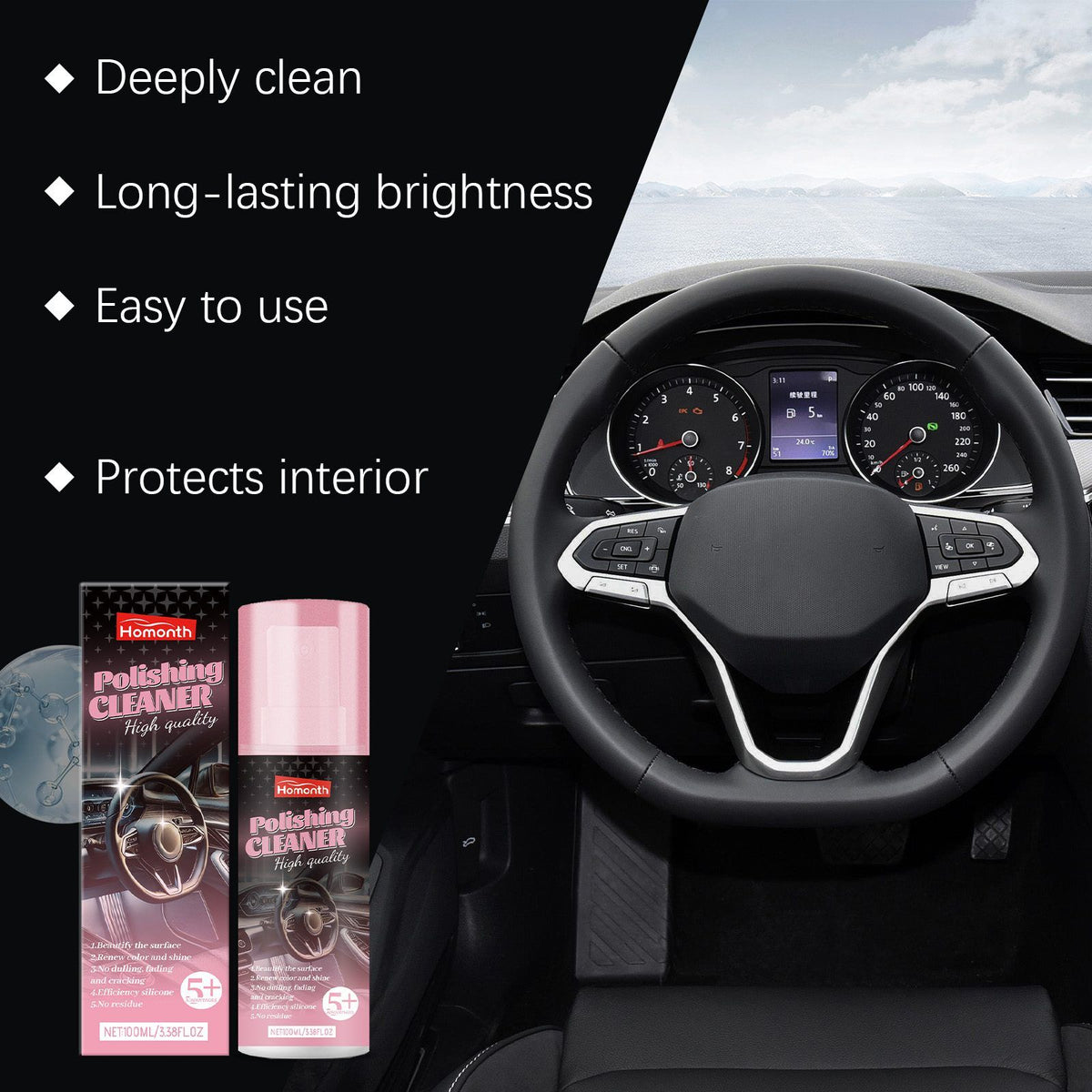 HOMONTH Automobile intérieur soins de surface liquide