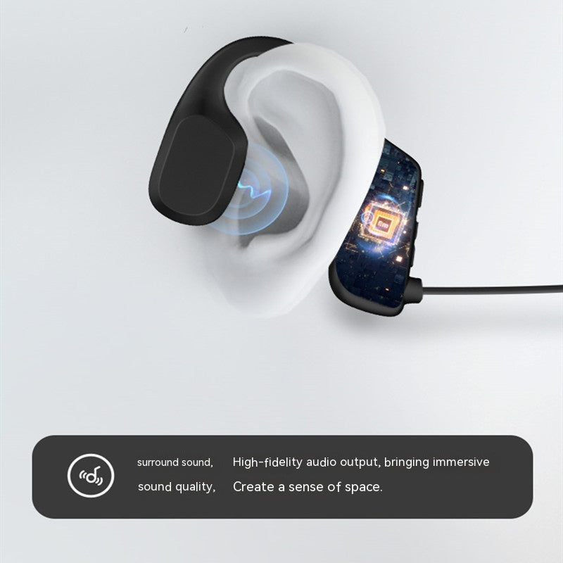 IPX5 Sports étanches Conduction des os à l'arrière Casque Bluetooth sans fil