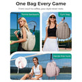 Sac de pickleball Sac de rangement sac à dos étanche et facile à nettoyer avec un compartiment de chaussures