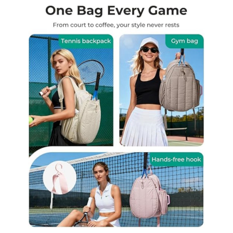 Sac de pickleball Sac de rangement sac à dos étanche et facile à nettoyer avec un compartiment de chaussures