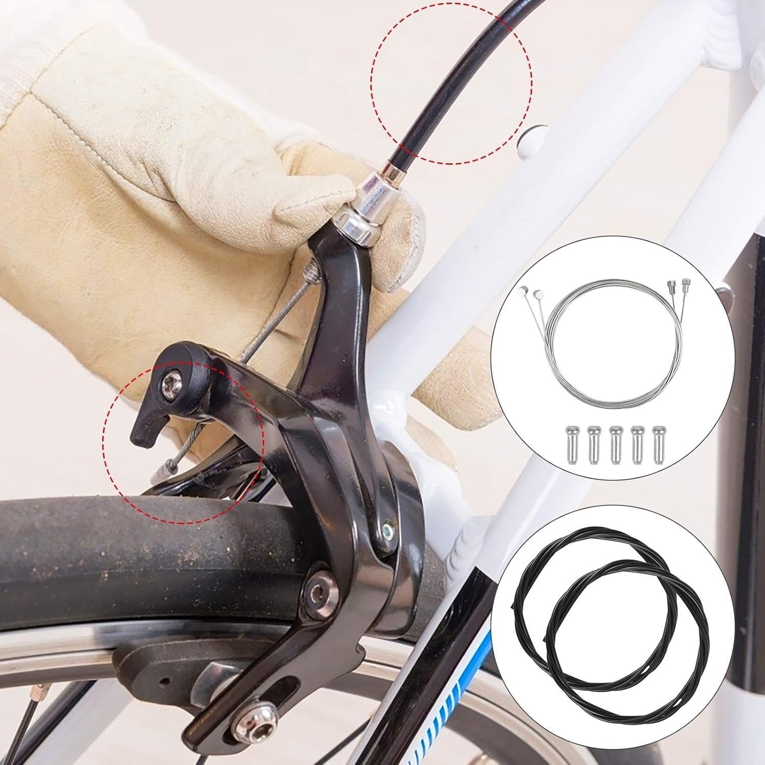 Ensemble de câbles de frein à vélo: Câble Bowden