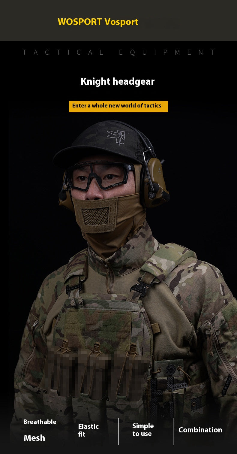WoSporT Knight Camouflage Headgear