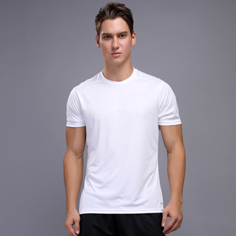 T-shirt de fitness sport occasionnel manches courtes
