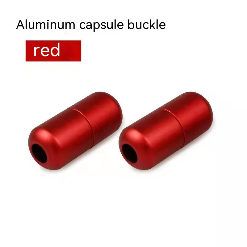 Lazy multi-colore Shoelace Metal Buckle Metal Capsule Buckle