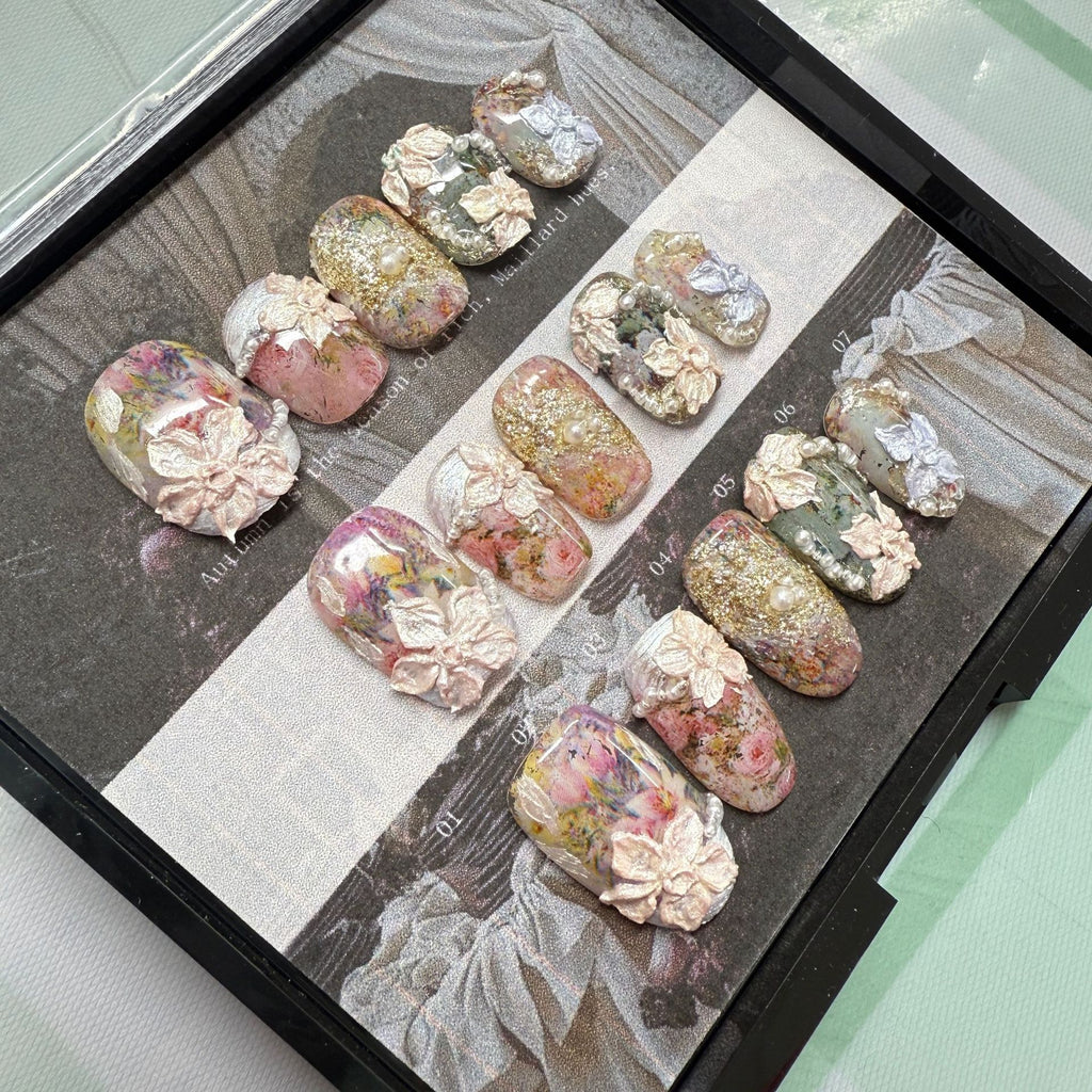 Haut de gamme personnalisé Short-style Hand made Wearable Nails