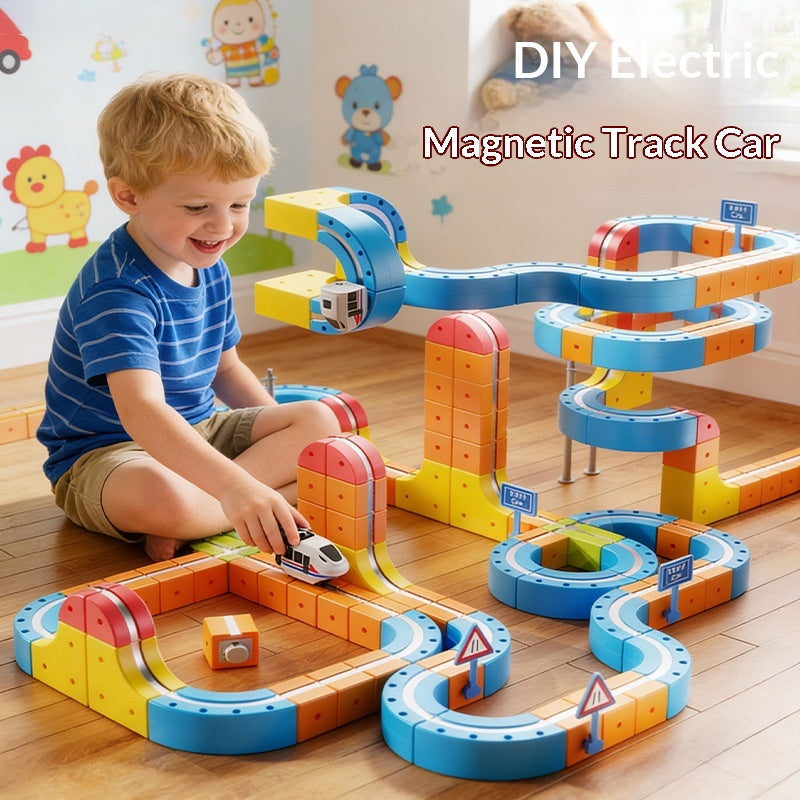 Multifonctionnel Magnetic Track Car Enfants Jouet éducatif