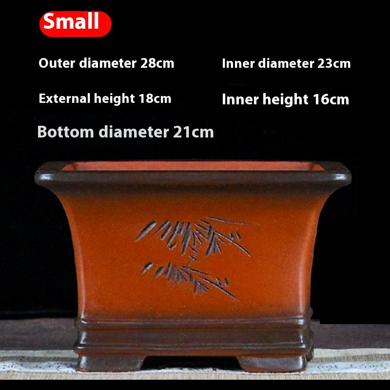 Pot de fleurs de sable violet Pot de plantes de jardin Bonsai