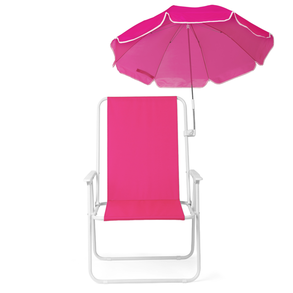 1 Pack pliant chaise de plage avec parapluie
