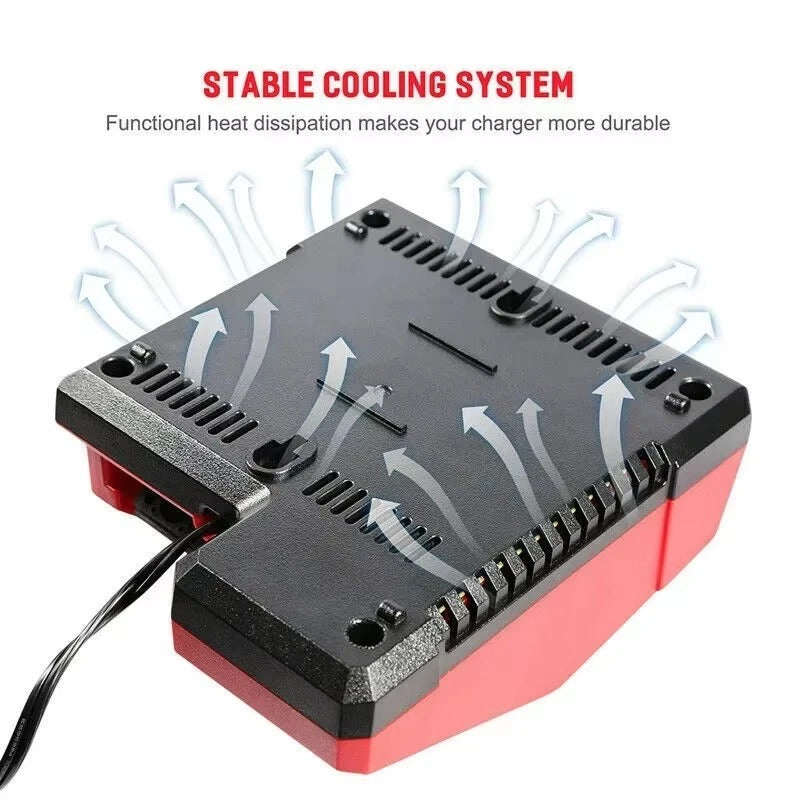 Chargeur de batterie Li-ion de remplacement Chargeur multitension pour Milwaukee M18 14,4V-18V 48-11