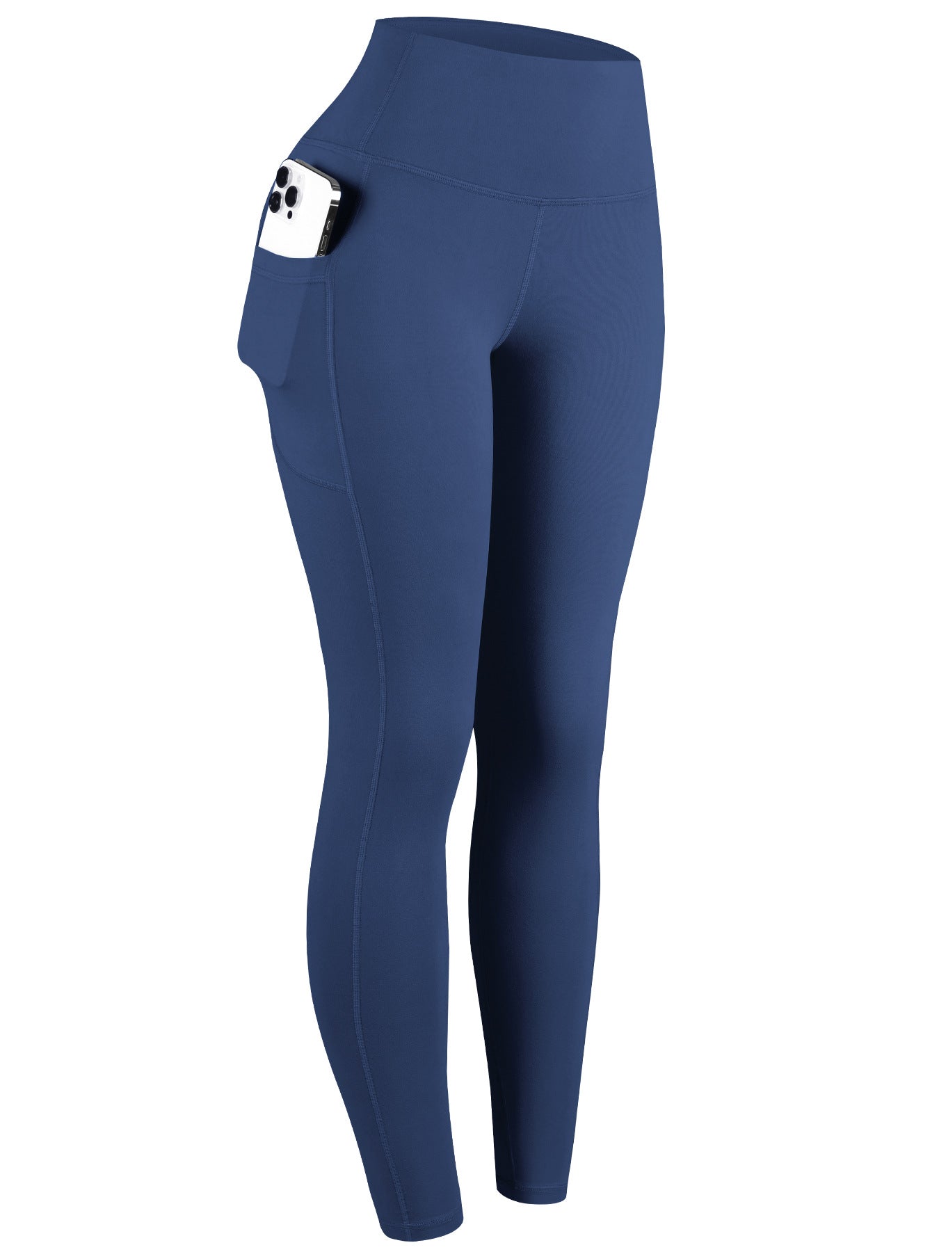 Pantalon de course et pantalons de yoga en side-pocket de couleur solide