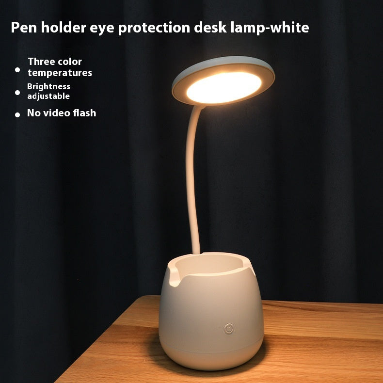 Led Pen Conteneur Lampe de table Protection des yeux Apprentissage Lit dédié Dortoir étudiant R