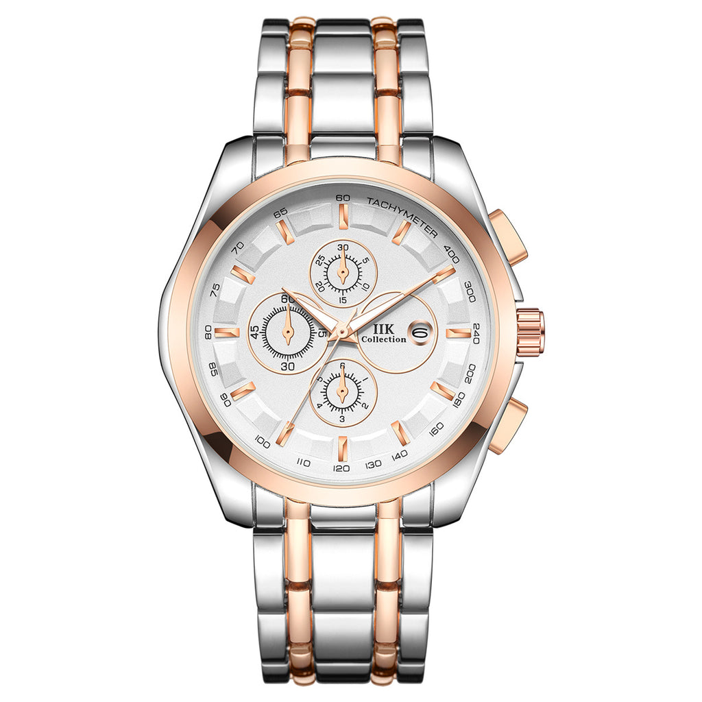 Lumineuses mains Alliage Hommes Montre Quartz