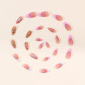 Les ongles amovibles en trois dimensions sculptés d'or pour les femmes