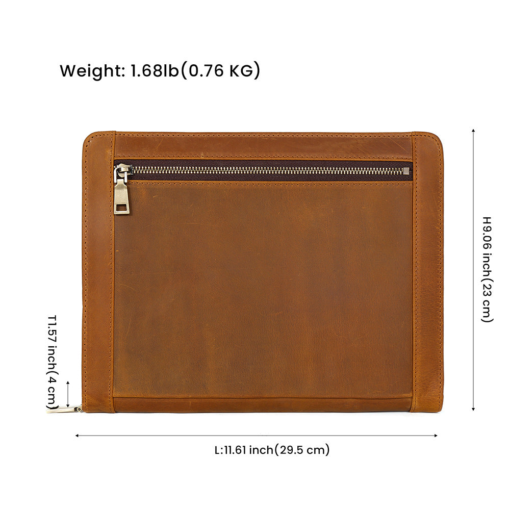 Cowhide Coque de protection informatique Sac en cuir