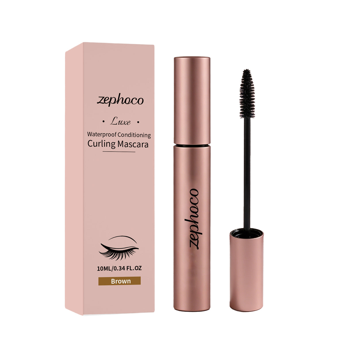 Waterproof curling mascara