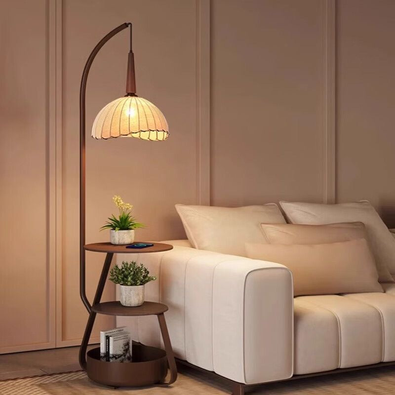 Lampadaire moderne et table de chevet avec une lumière de style Yuzu