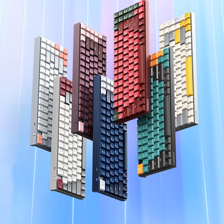 Ku102 Clavier mécanique sans fil Bluetooth Bureau Tea Shaft