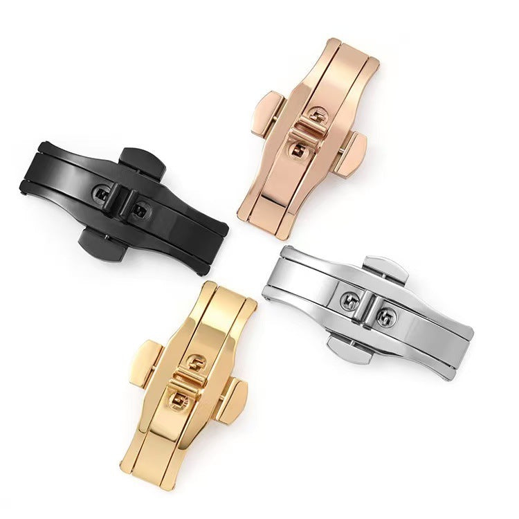 Bracelet en acier inoxydable avec fermoir papillon