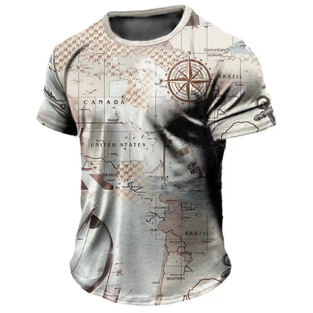 T-shirt à manches courtes à manches courtes pour hommes