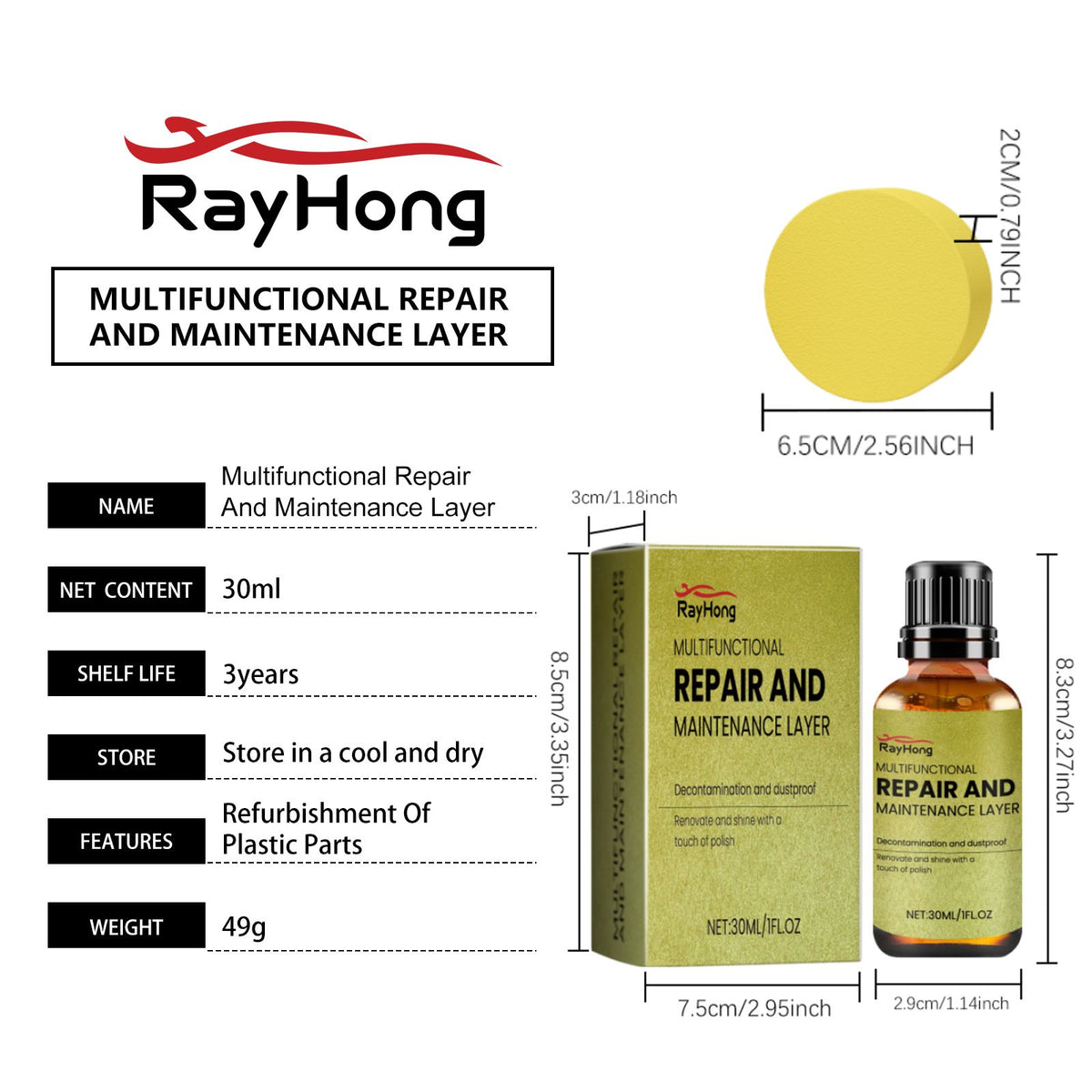 Kit de revêtement en plastique RAYHONG