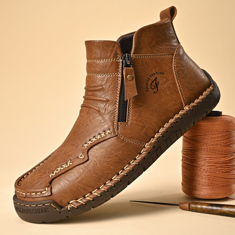 Bottes de cheville haut de gamme plus grande chaud style britannique Dr Boots