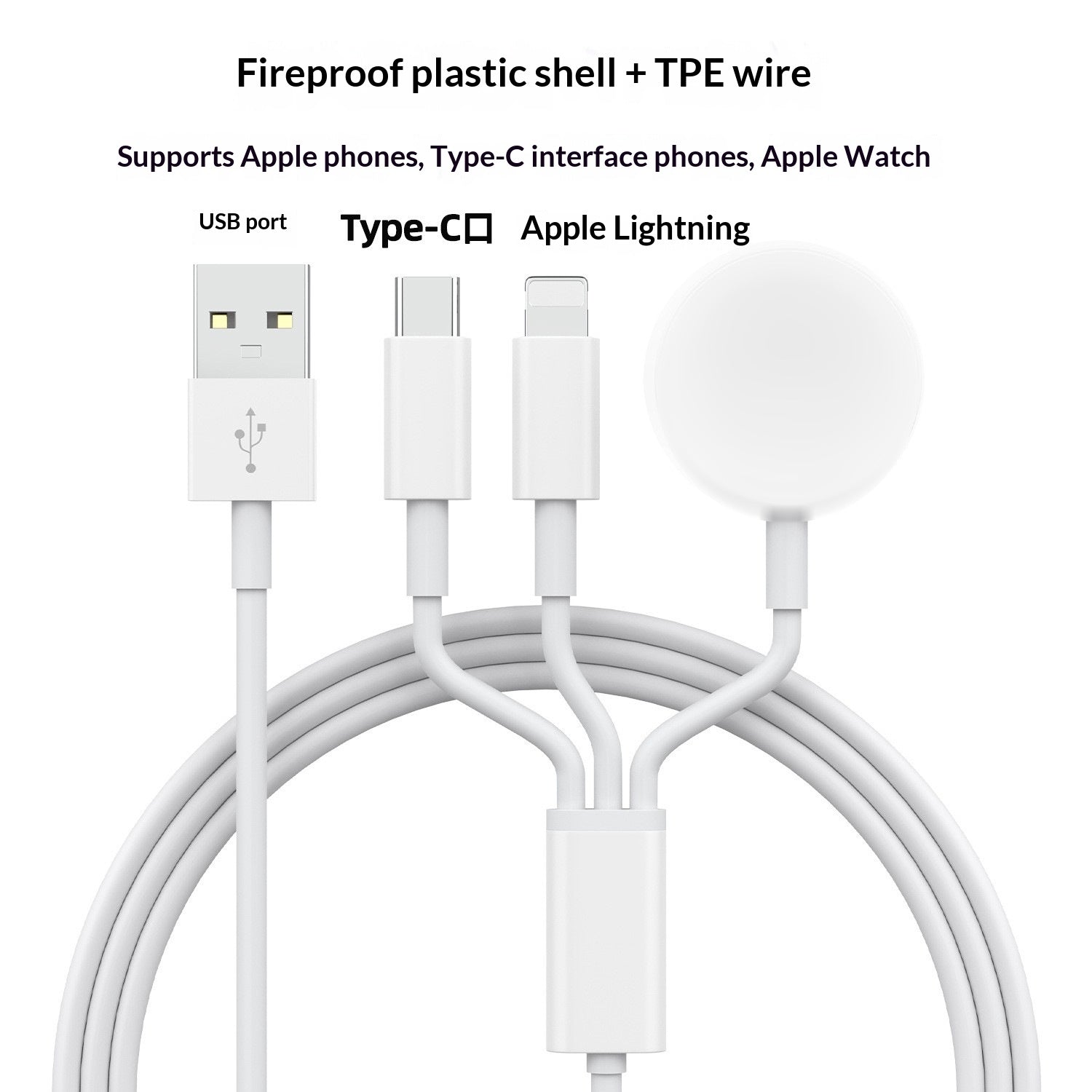 Station de recharge sans fil 3-en-1 - Stand de charge rapide Qi pour iPhone Samsung Galaxy Watch A
