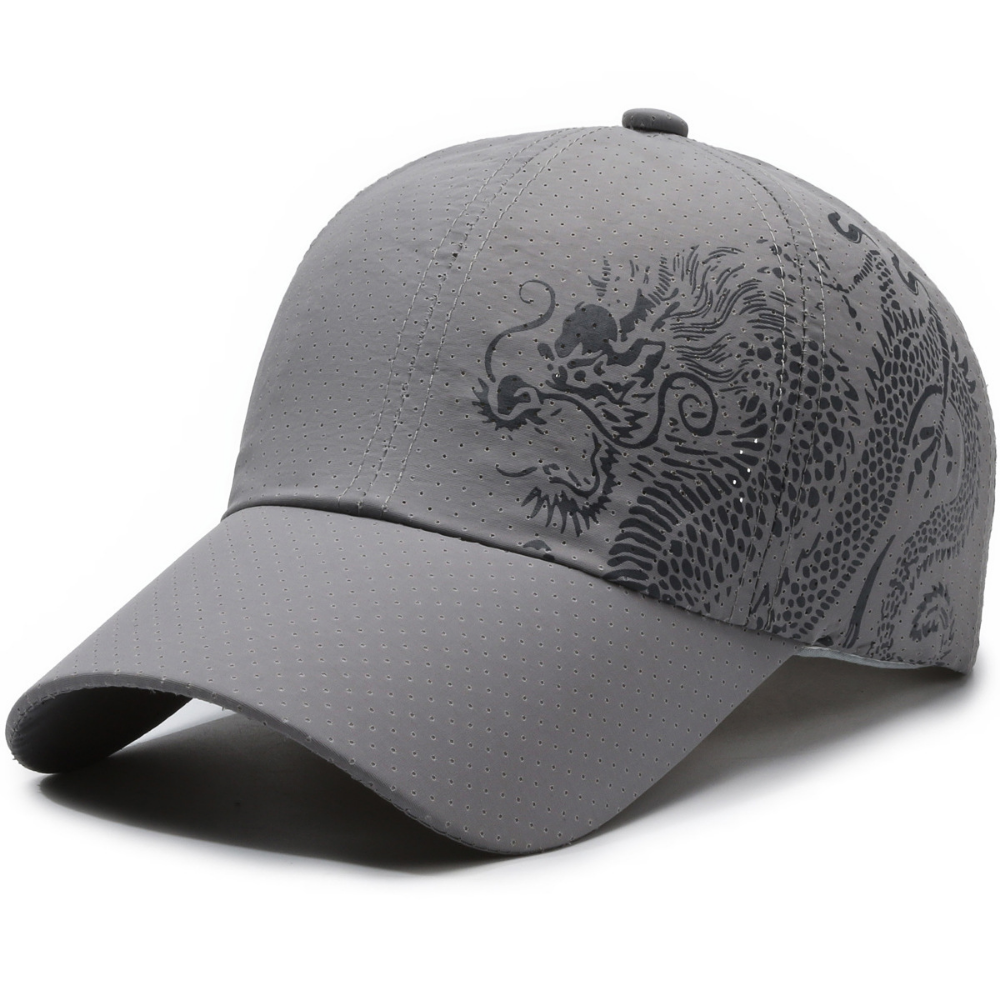 Men's and Women's Matching Mesh Dragon Pattern Imprimé Quick-Dry Respirant Fashion Trend