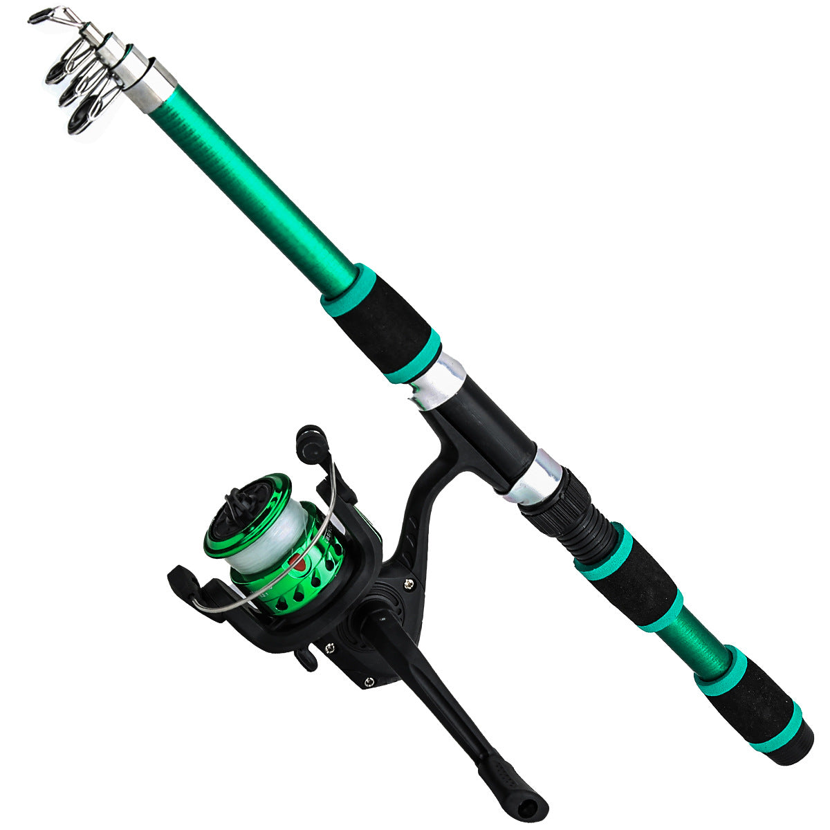 Tige télescopique de lure pour enfants Section courte en verre Acier Pack dur Snakehead Rod Lancer 18