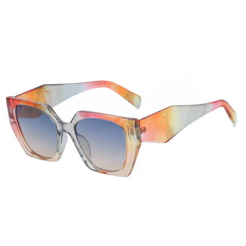 Lunettes de soleil à large temperature Cat-Eye pour femmes